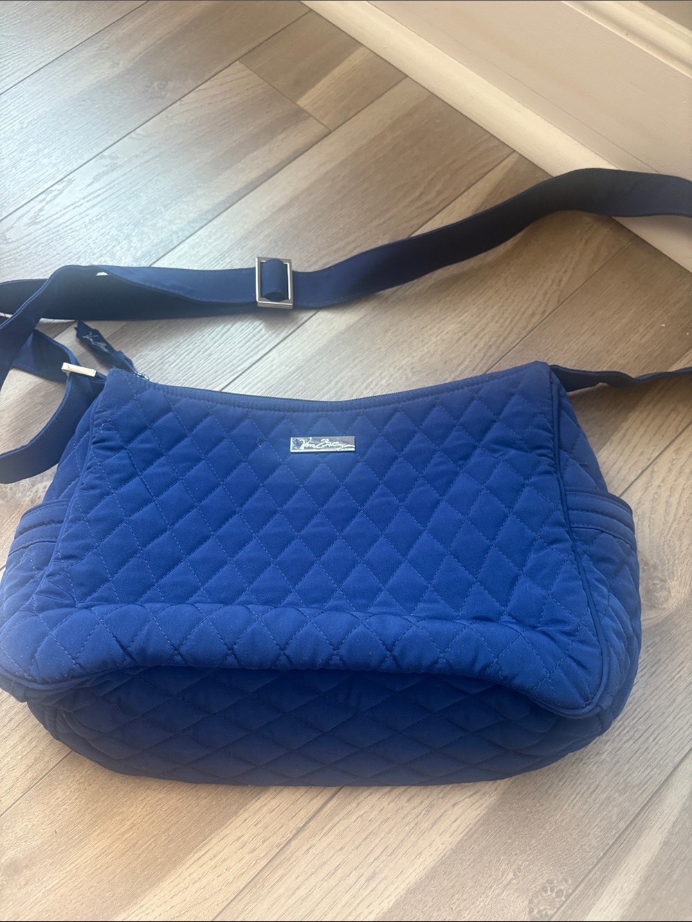 Vera Bradley Quilted Crossbody in Deep Blue